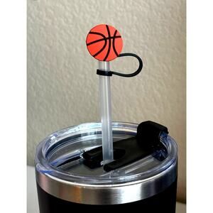Basketball 1- Straw Topper- Qty 1- Fits Starbucks/Stanley Cup Straws